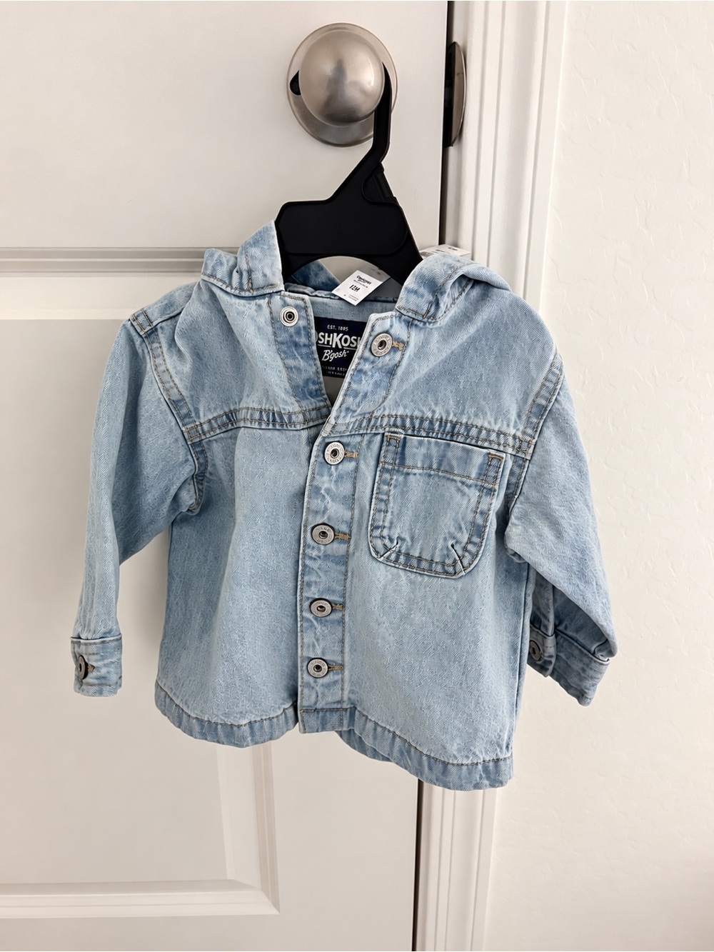 OshKosh B'gosh Baby Hooded Denim Jacket Blue 12M